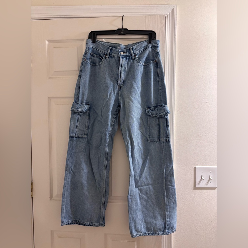 Old Navy Light Blue Wide-Leg Jeans